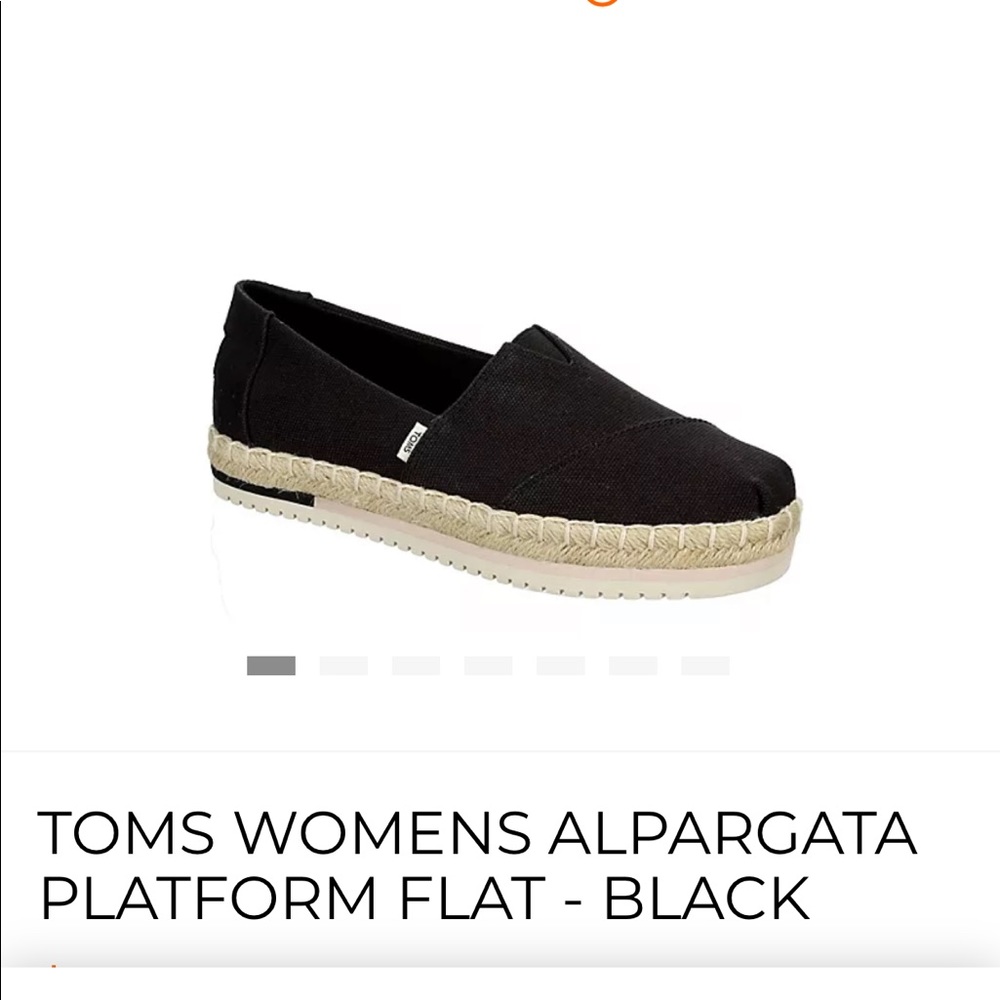 Size 8 platform Toms